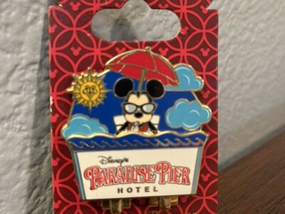 Mickey Paradise Pier Hotel Hinged Pin
