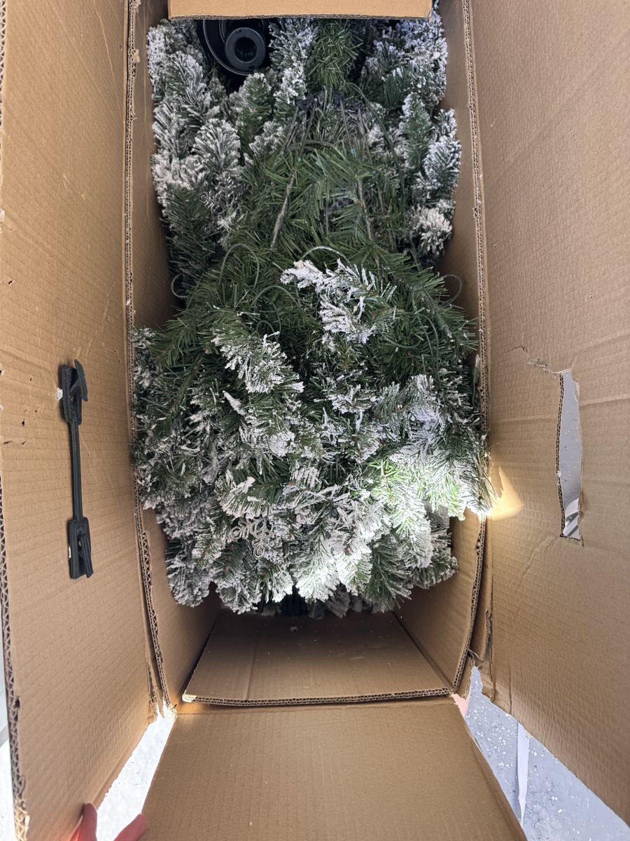 6.5 Ft Flocked Christmas Tree