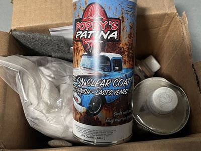 Poppy’s Patina wipe on MATTE clear coat