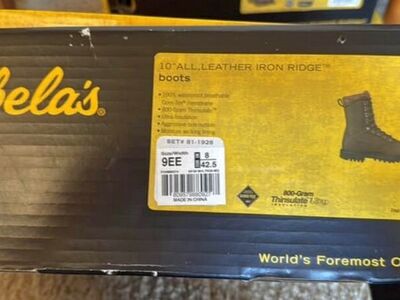 10” ALL LEATHER IRON RIDGE BOOTS