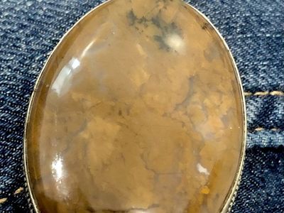 STERLING SILVER PENDANT BOULDER OPAL