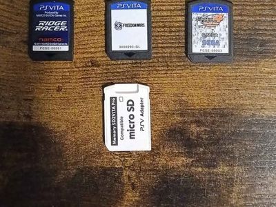 PlayStation Vita Games Bundle with SD2VITA Micro SD Adapter