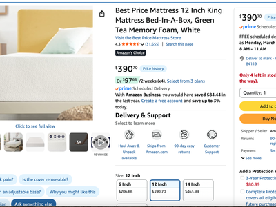 King size memory foam mattress