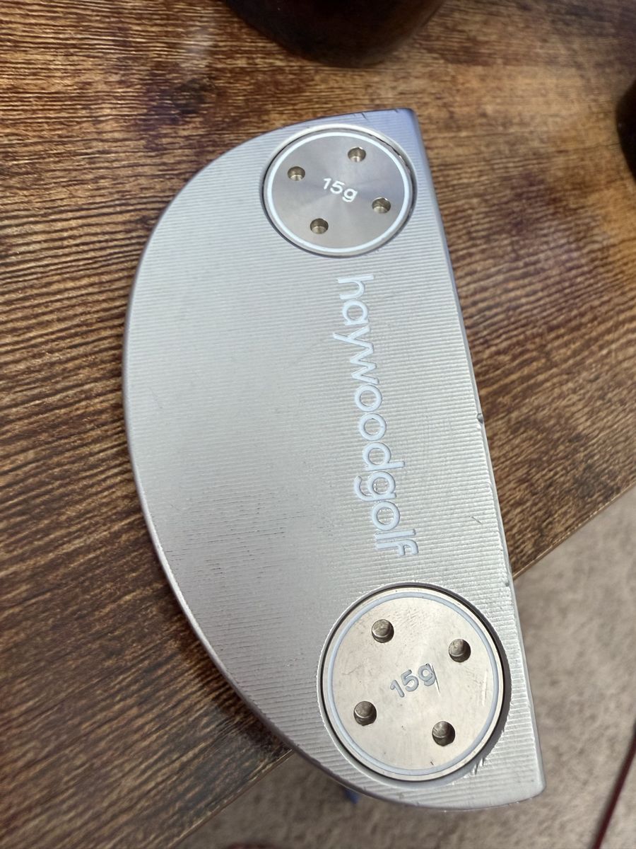 Haywood Golf putter with Lamkin grip and 15g weights