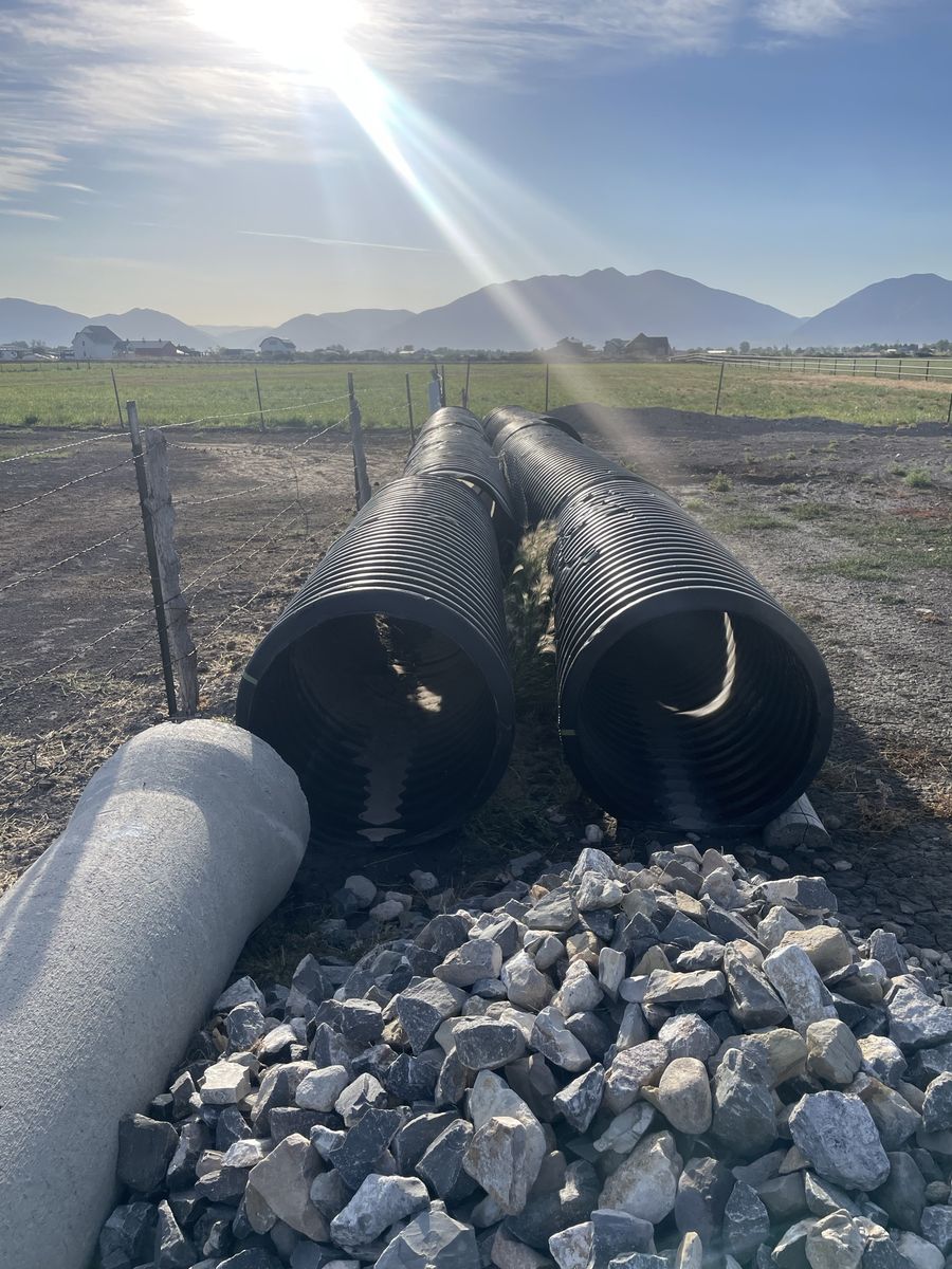 70 ft - of used 30 inch corrugated pipe