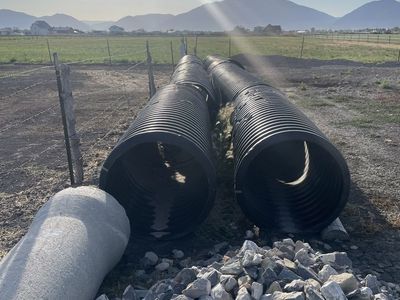 70 ft - of used 30 inch corrugated pipe