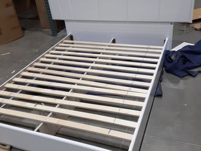 Palermo Bed White Queen New.