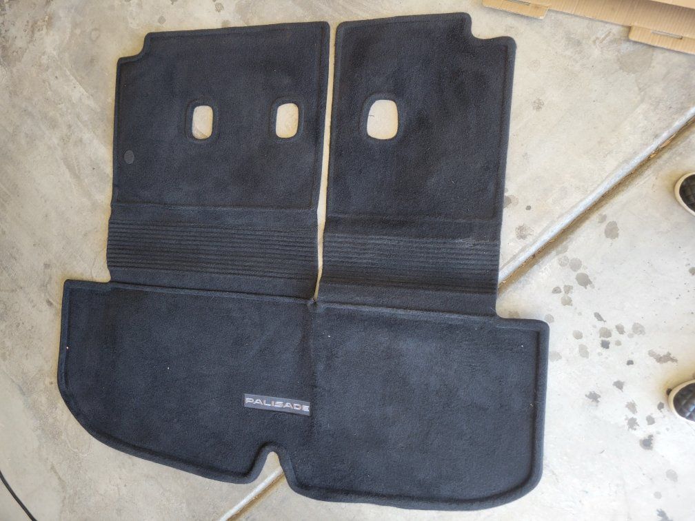 Hyundai Palisade OEM Carpet Cargo Floor Mats Black