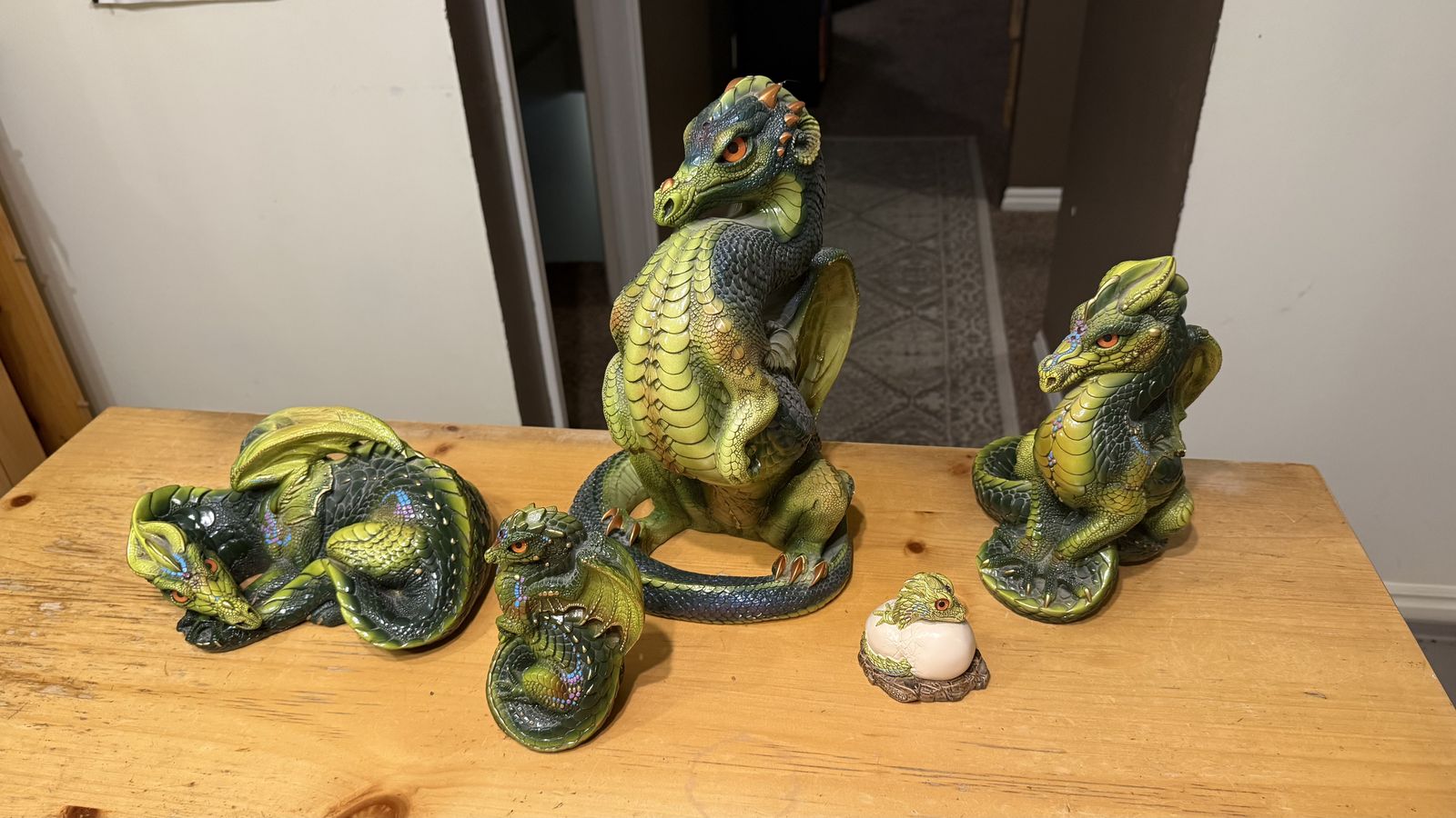 Pena Dragons, Green, Full Set, Windstone Edition