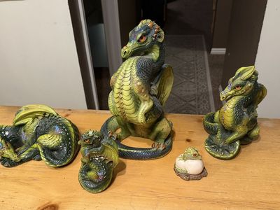 Pena Dragons, Green, Full Set, Windstone Edition