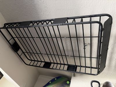 Black Metal Roof Rack Cargo Carrier Basket - Used, Good Condition