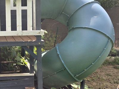 Green Tube Slide