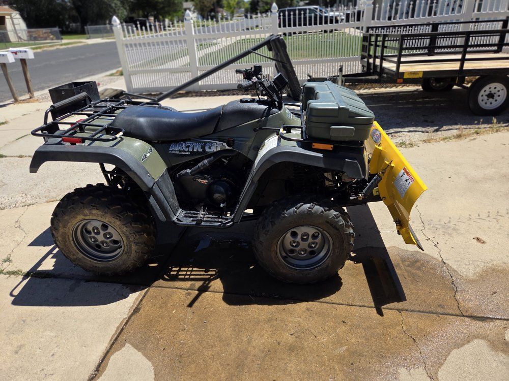 Arctic Cat ATV 4x4 Quad with Plow and Cargo Box - Utility/Recreational Vehicle