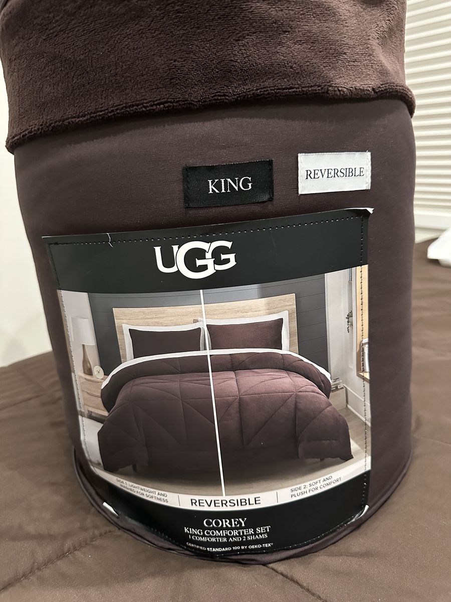 King size brown UGG reversible comforter $55 obo