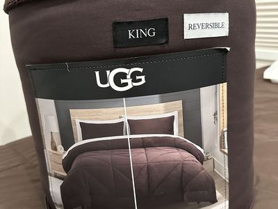 King size brown UGG reversible comforter $55 obo