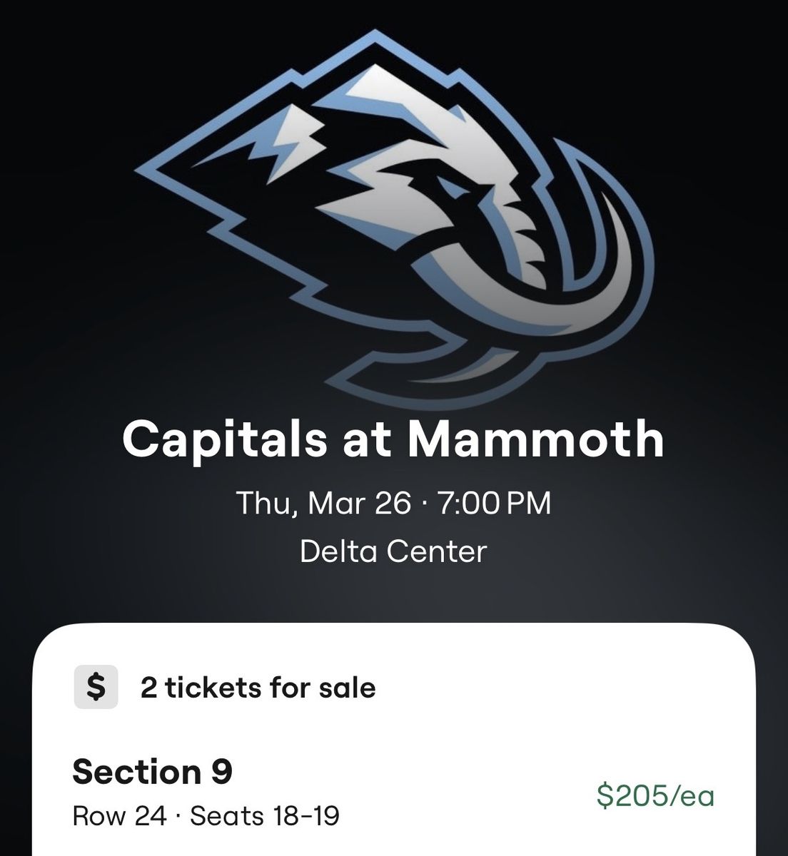 Mammoth Lower Bowl 2 Seats