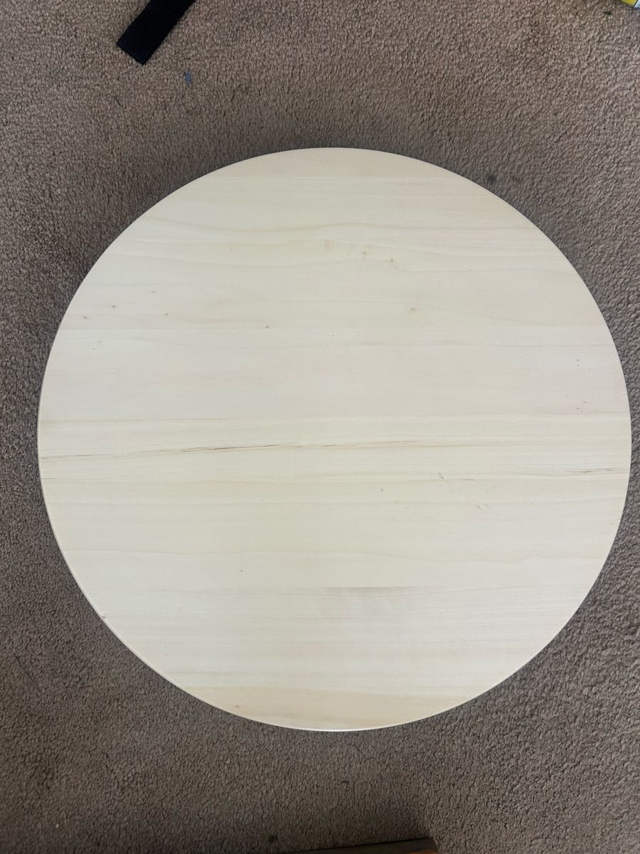 IKEA SNUDDA Lazy Susan Solid Wood Rotating Serving Tray 15" Diameter