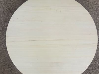 IKEA SNUDDA Lazy Susan Solid Wood Rotating Serving Tray 15" Diameter