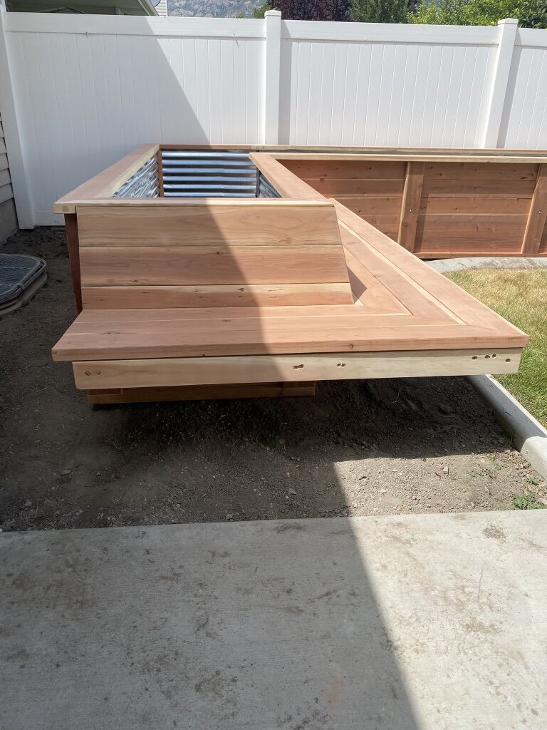 Garden Bench Garden Box Raised Planter Beds