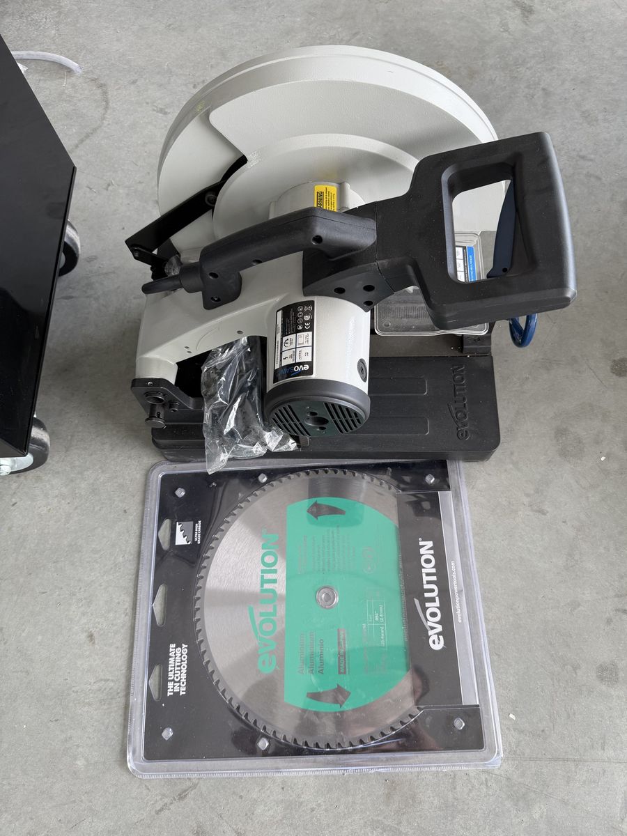 Evolution 14" Metal Chop Saw with Brand New Aluminum Blade