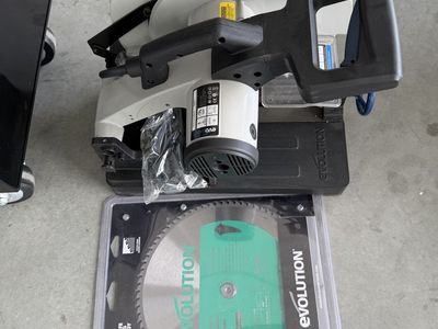 Evolution 14" Metal Chop Saw with Brand New Aluminum Blade