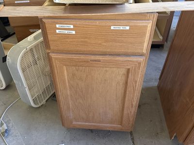 Free oak cabinets