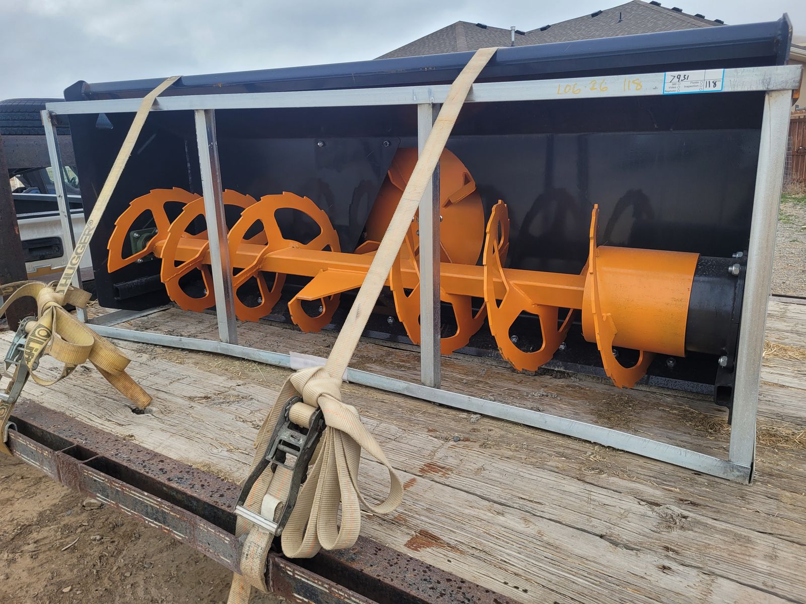 Skidsteer snow blower