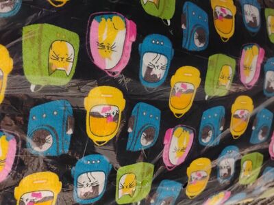 Super Snuggle Cats Fabric Full Bolt 8 Yards New