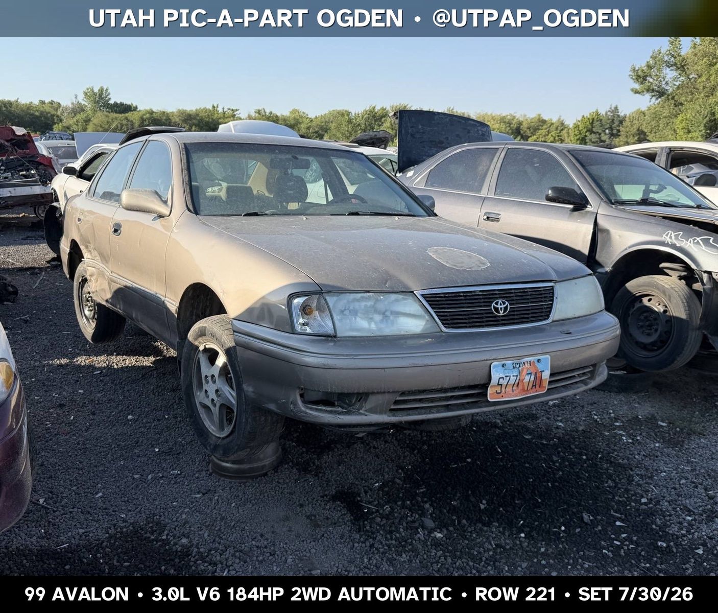 Just In! 1999 Toyota Avalon Parts - UTPAP Ogden