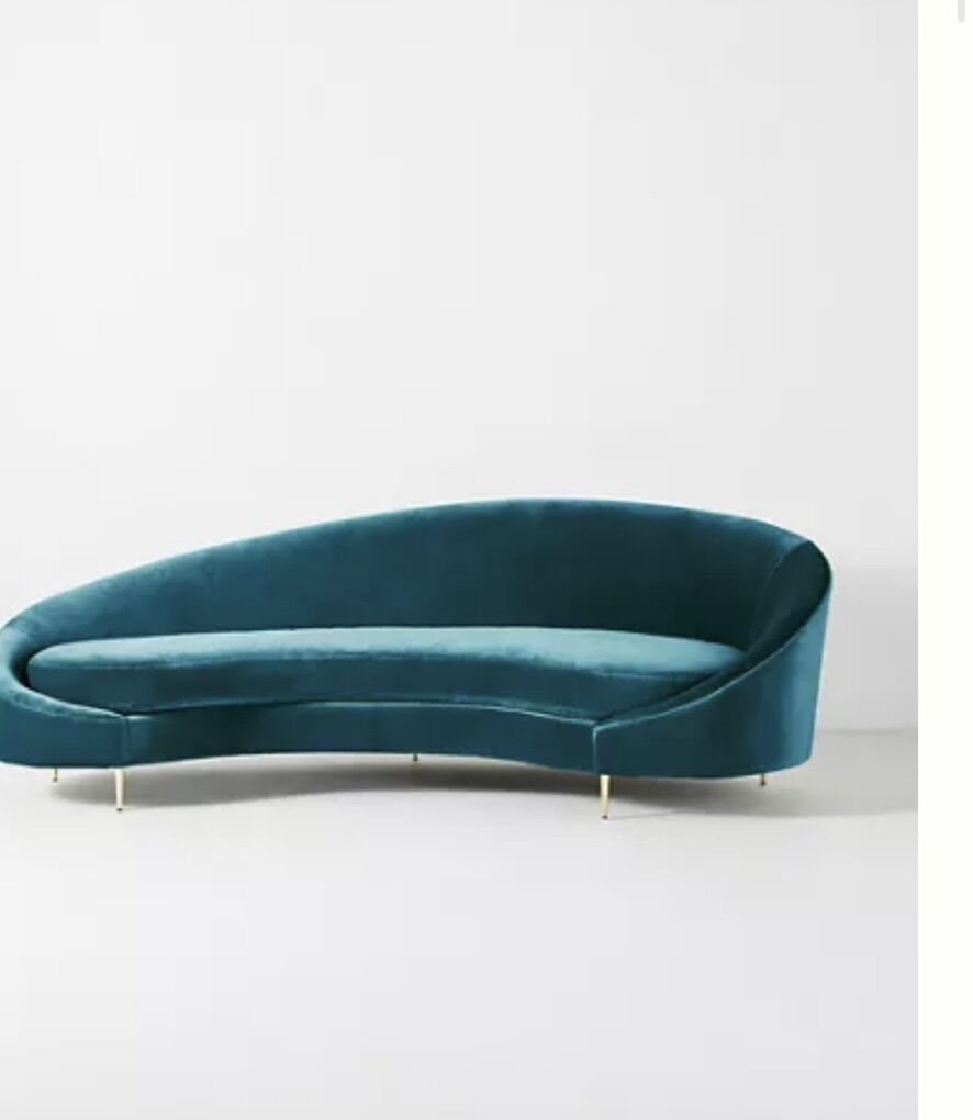 Anthropologie asymetrical sofa