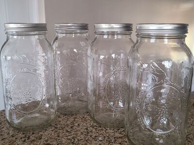 4 Ball half gallon Mason jars