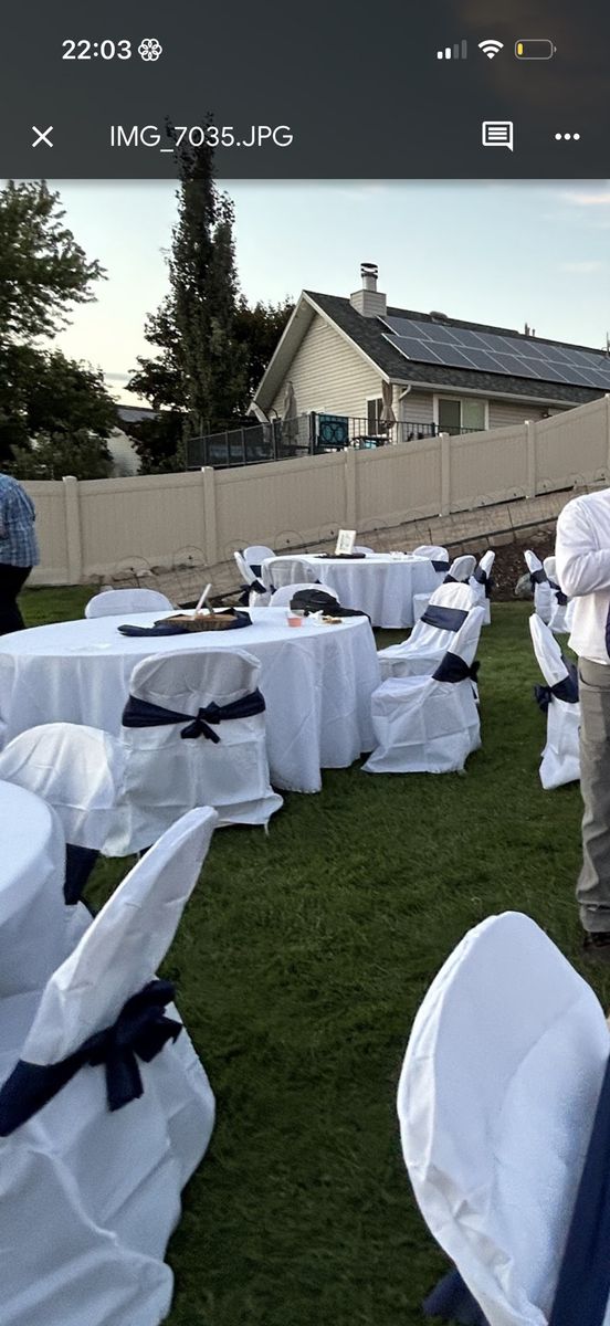 FREE - Tablecloths and Chair Covers
