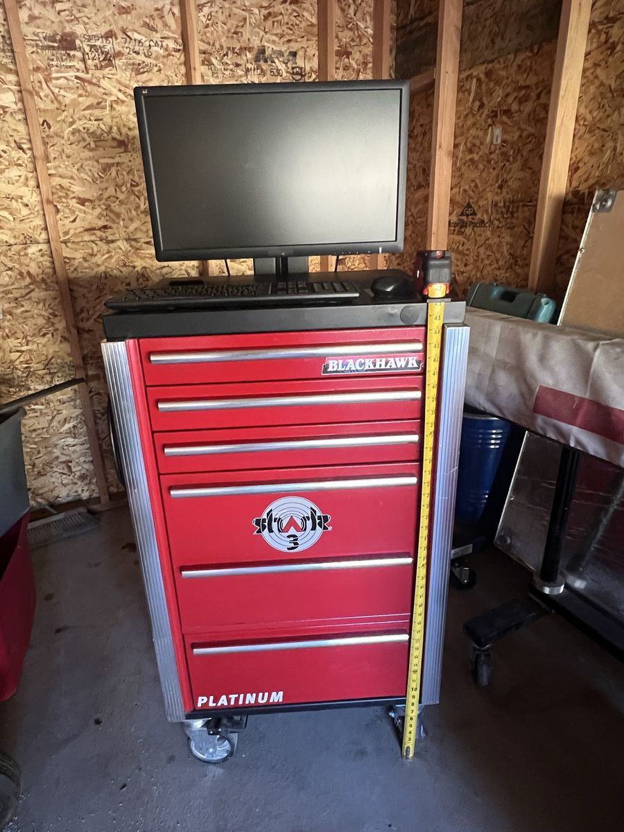 Blackhawk Platinum Rolling Tool Chest w/ Computer Setup