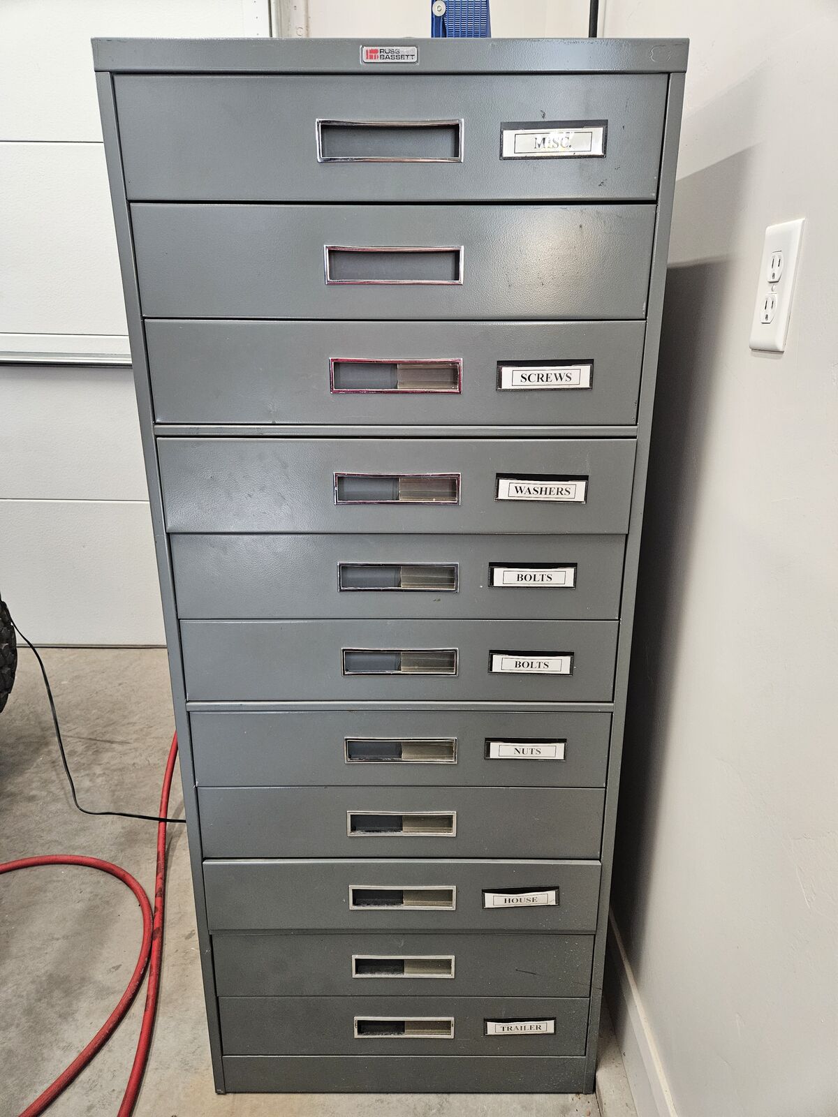 Russ Bassett 11-Drawer Hardware Cabinet