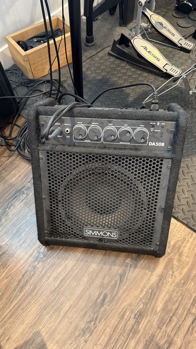 Simmons DA50B Electronic Drum Amplifier – 50W Power with Bluetooth!