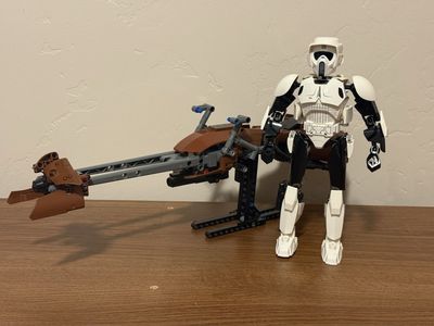 Lego Scout Trooper & Speeder Bike Buildable Figure 75532