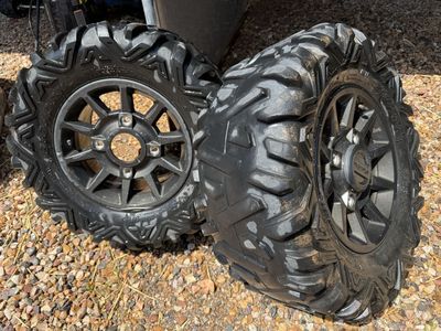 Used Kenda Klever XT Tires and Wheels - Great for Off-Road Adventures (Set of 2)