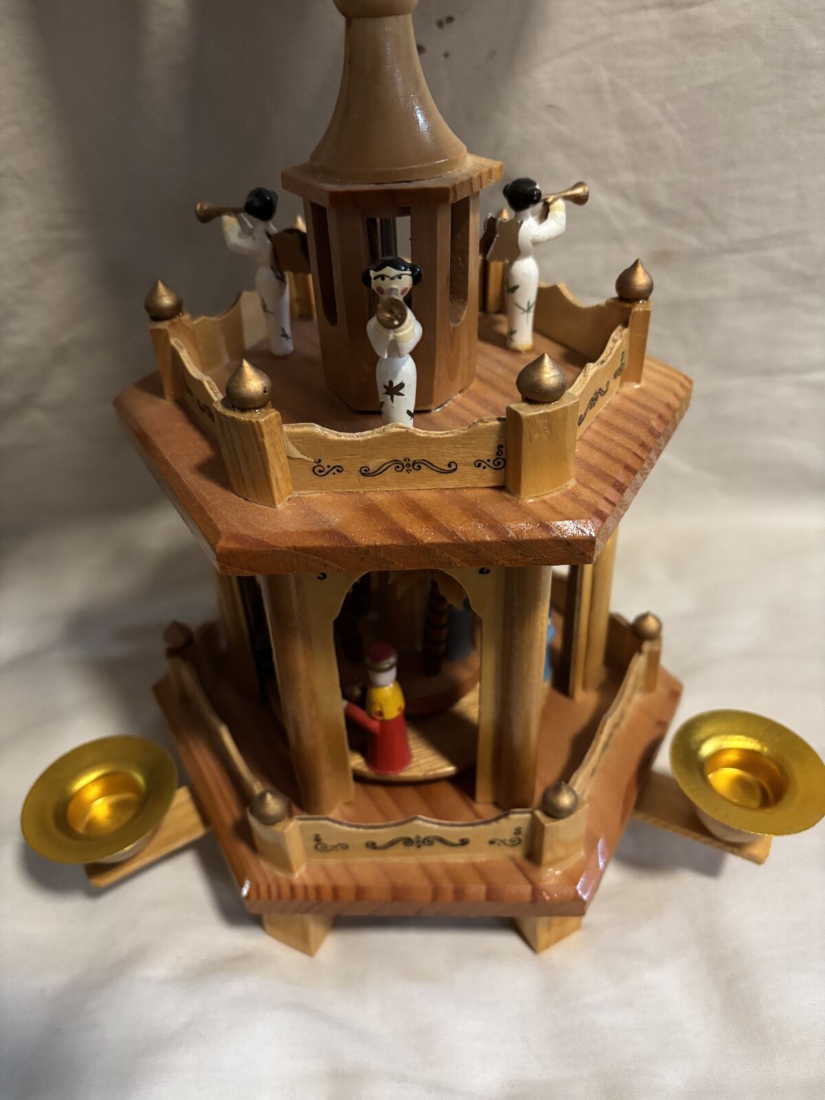 Vintage German Wood Christmas Pyramid