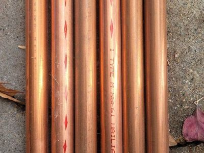 1in x 10ft type M copper pipe