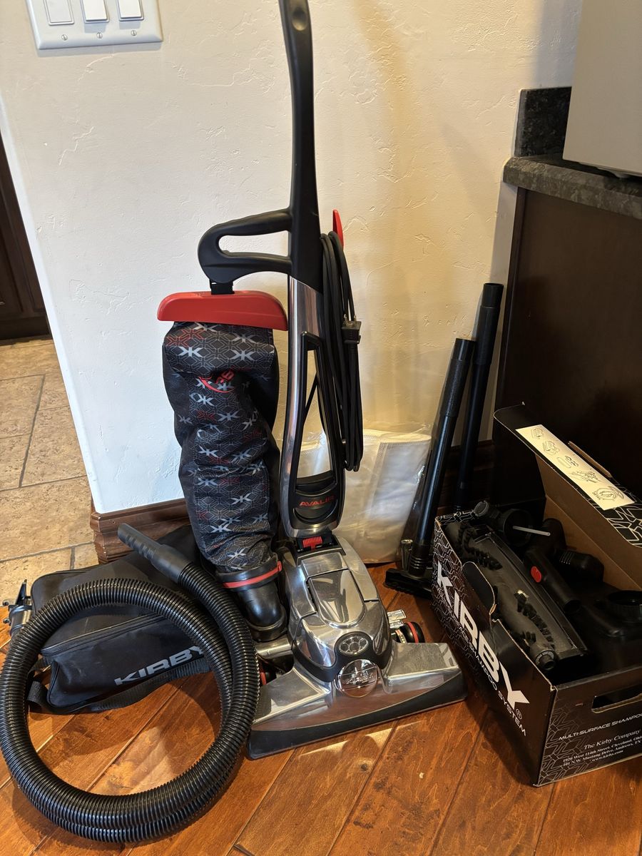 Kirby Avalir Upright Vacuum Cleaner System with Attachments and Multi-Surface Shampooer
