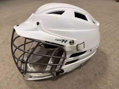 Cascade CPVR White Lacrosse Helmet with Facemask