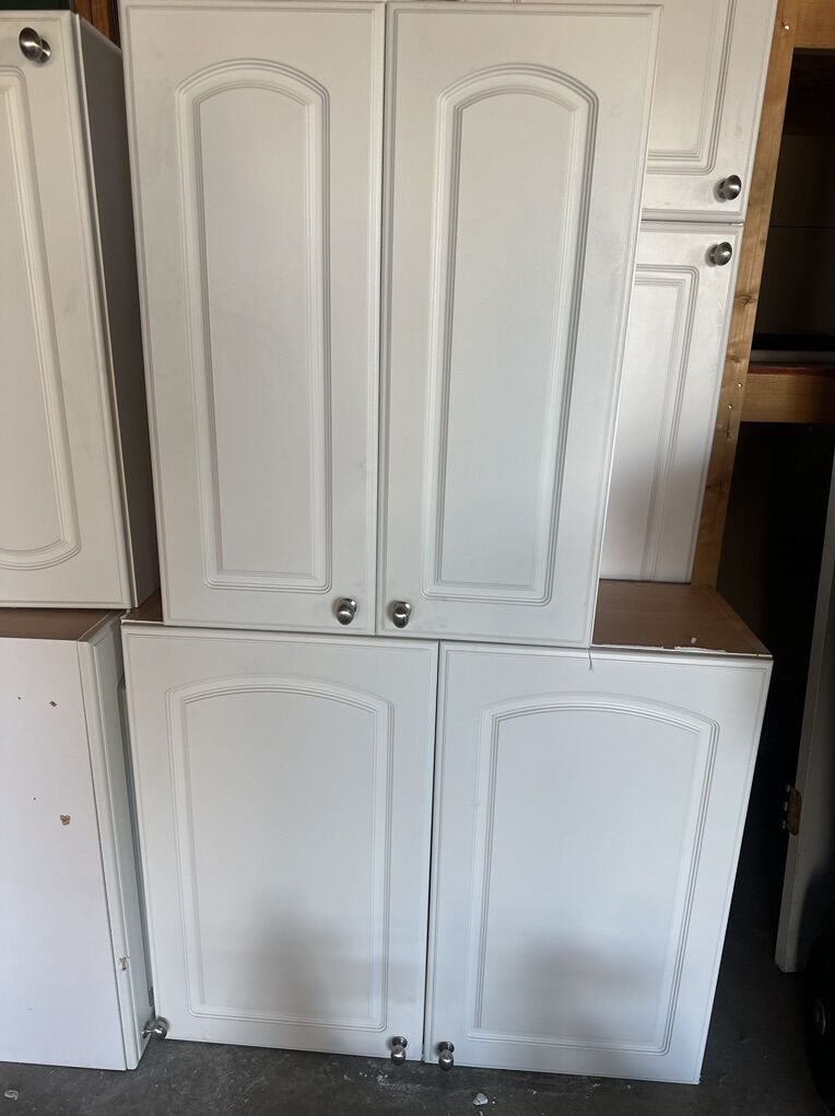 White Upper Cabinets & Tall cabinets