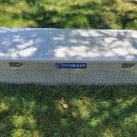 Kobalt Diamond Plate Aluminum Truck Tool Box - Weather Resistant Storage