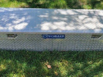 Kobalt Diamond Plate Aluminum Truck Tool Box - Weather Resistant Storage