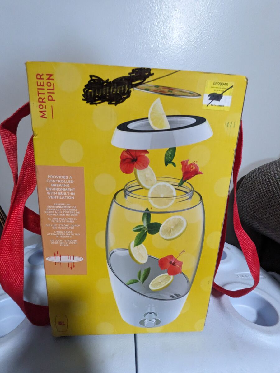 Mortier Pilon 5-Liter Kombucha Glass Brewing Jar