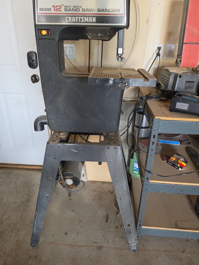 Craftsman 12" Belt Drive Band Saw-Sander 1/2 HP Motor Model 69183