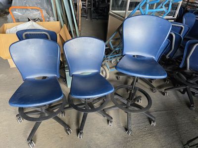 Rolling Office Chair Seat Adjustable Regular Height to Bar Height