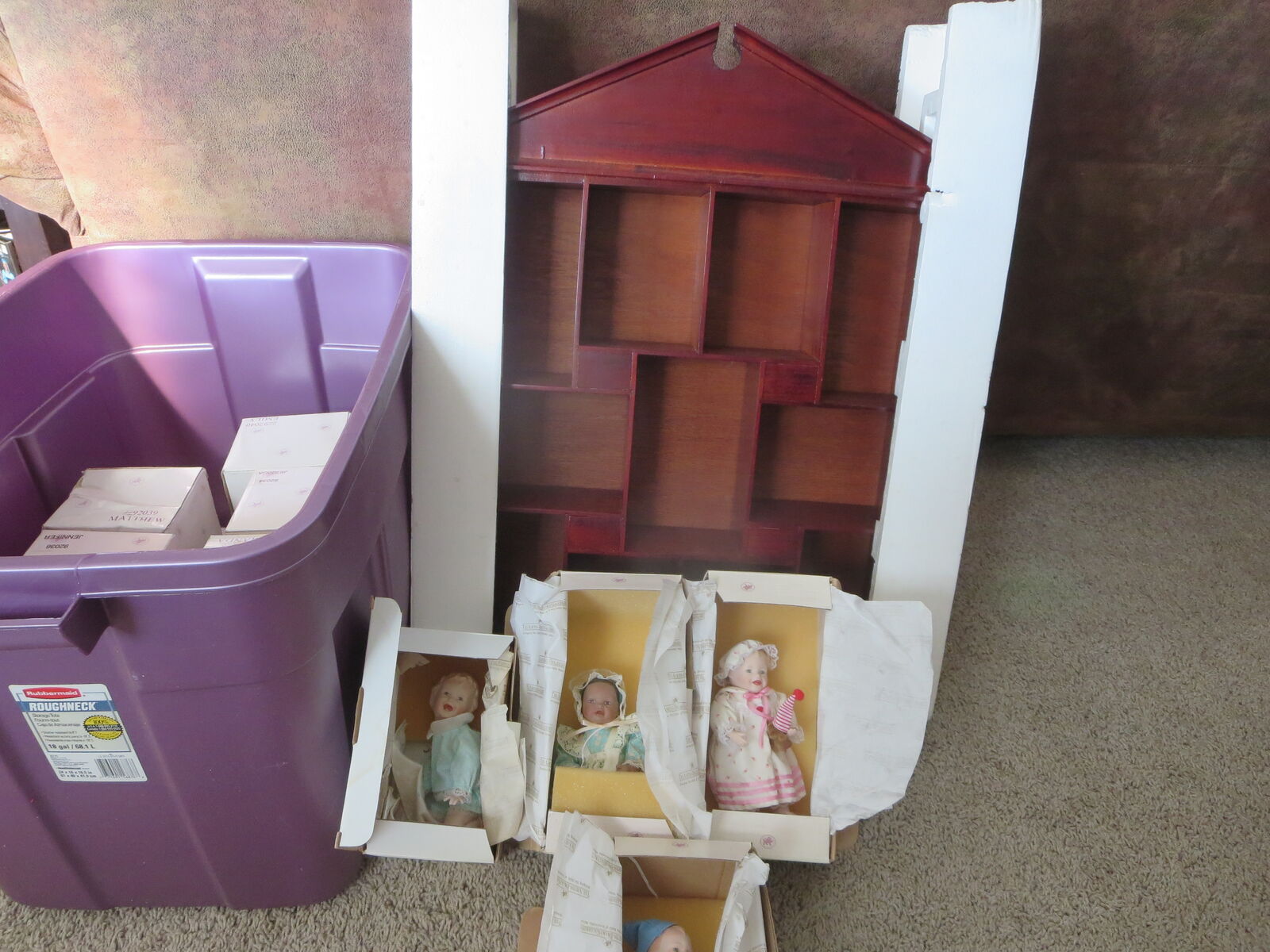 Vintage Ashton Drake Mini Porcelain Doll Collection With Case