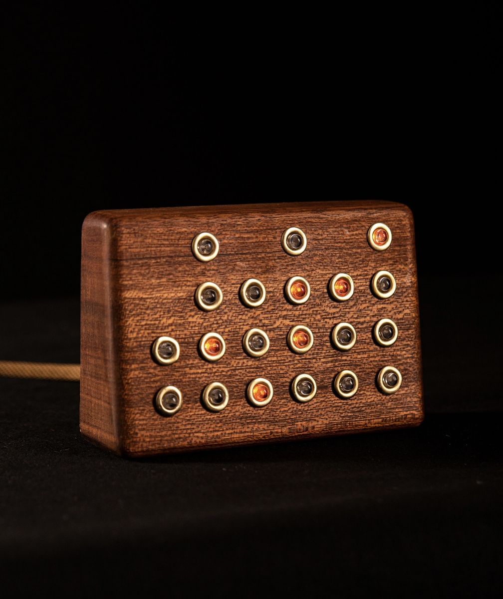 Handmade Mahogany Binary Clock