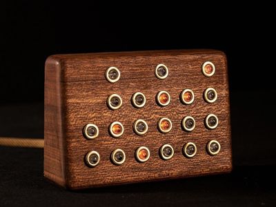 Handmade Mahogany Binary Clock